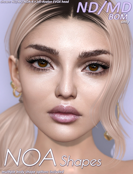 Second Life Marketplace - ND/MD NOA 4-nude BOM skin (EvoX)